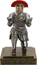 HDMbigmi Roman Legion Soldier Knight Pen Holder Pen Stand Desk Organizers and Accessories for Office and Home(Silver)