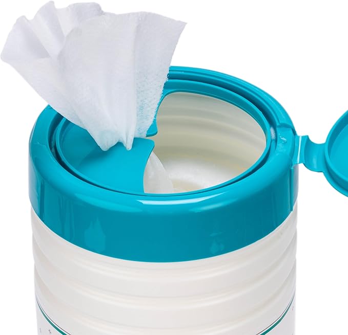 Juniper CLEAN 6 Pack Surface Cleaning Wipes Bleach Free, All-Purpose Cleaner for Bathroom, Kitchen, Office, 450 Count Canister, 7.5" x 7" Sheet, Fresh Scent, Lint Free & Durable