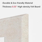 Neatsure Large Cork Board for Wall, 36" x 24" Bulletin Board with Pushpins, 6 Panels Felt Tiles Tack Push Pin Board for Office, Light Tan