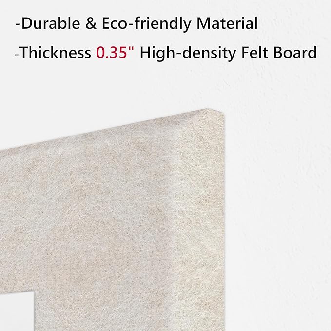 Neatsure Large Cork Board for Wall, 48" x 36" Bulletin Board with Pushpins, 12 Panels Felt Tiles Tack Push Pin Board for Office, Light Tan