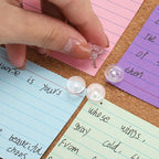 300Pcs Clear Push Pins，Flat Thumb Tacks for Bulletin Board，Plastic Head with Steel Point Thumb Tacks for Wall Cork Board