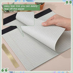 Lincia 6 Pcs 11" x 9.5" Legal Pads College Ruled Notepad Landscape Notebook Horizontal Lined Notebook 80 Gsm Assorted Colors Paper Pastel Writing Pads for School Office, 40 Sheet (Aesthetic Color)