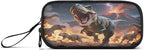 BOENLE Dinosaurs Roar Pencil Case Box Boys Girls Large Pencil Pouch with Zipper Compartments Big Capacity Stationery Pen Bag Organizer for Kids Teens Adults School