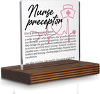 Nurse Preceptor Nurse Gifts, Thank You Appreciation Gifts forNurse Educators Week Graduation Birthday Christmas Training Mentors Clinical Teaching Staff Office Desk Decor Decorative Signs Plaque PA017