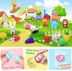 Palmatte 40PCS Mini Animal Erasers Kids Prizes Treasure Box Toys Classroom Rewards Desk Pets Pencil Erasers Bulk Cute School Supplies Kids Party Favors Goodie Bag Stocking Stuffers Easter Egg Fillers