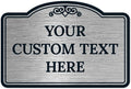 Custom Decorative Sign, Personalized Metal Sign for Business, Driveway, Home, Airbnb, Office Door Plaque, Brushed Nickel Sign, 12x18 Inches, ACM, Fade Resistant, Made in USA by Sigo Signs