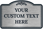 Custom Decorative Sign, Personalized Metal Sign for Business, Driveway, Home, Airbnb, Office Door Plaque, Brushed Nickel Sign, 12x18 Inches, ACM, Fade Resistant, Made in USA by Sigo Signs