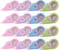 Tramboo 16 Pcs 39.4 Ft Colorful Correction Tape, White Wrong Out Tape Roller Bulk for Noting, Teacher Supplies, School, Office and Home (4 Colors)