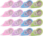 Tramboo 16 Pcs 39.4 Ft Colorful Correction Tape, White Wrong Out Tape Roller Bulk for Noting, Teacher Supplies, School, Office and Home (4 Colors)