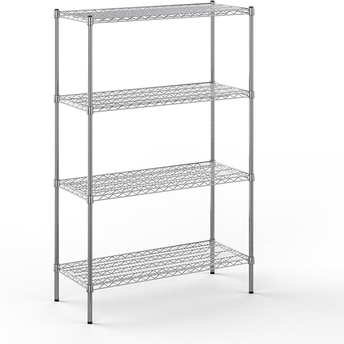 Regal Altair 18" Deep x 42" Wide x 64" Height Wire Shelving Kit | 4-Tier | NSF Commercial Storage Rack Unit