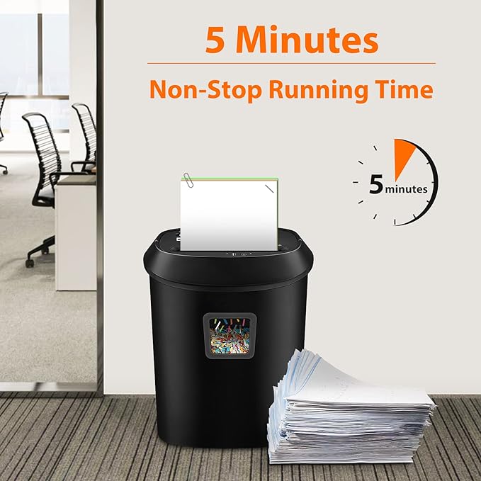 VidaTeco Paper Shredder 14-Sheet Cross-Cut Shredder with US Patented Cutter,Also Shreds Card/CD,Heavy Duty Paper Shredding Machine for Home Office,Fast with Jam Proof System,6.6-Gallon Basket (ETL)