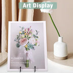 Birity 32 pcs 4.5in Plate Stands for Display,Metal Plate Holders Display Stands Can Be Used for Picture Stand,Book Stands for Display,Plate Display Stands,Easel,Photo Frame Stands,Desktop Stand
