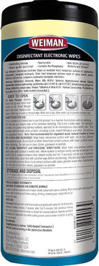 Weiman Electronic Screen Cleaner Wipes - 4 Pack Clean Your Laptop, Computer, TV, and All Electronic Equipment - Electronic Wipes - 30 Count