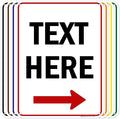 Custom Arrow,Custom Directional Sign, Right Arrow, 18x24 Inches, 55 mil thick HDPE (high density polyethylene) Made in USA by My Sign Center