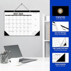 COMIX 12 Month Desk Calendar 2026 (Jan 2026–Dec 2026) – 17" x 12" Wall Calendar with to-Do List & Notes,2026 Calendar Monthly Planner for Home, School, or Office Organization