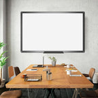 VIZ-PRO Magnetic Dry Erase White Board, 48 X 36 Inches, Black Aluminium Frame