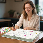 Gannyfer Desk Calendar 2026, Magnetic Calendar for Refrigerator, 18 Monthly Wall/Fridge/Desk Calendar 2026 with Hanging String, Magnetic Stripe, 3 Stickers, 2026 Calendar for Office, Home or School (14" x 11")