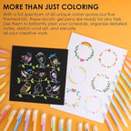 Grabie 12Colors Acrylic Gel Pens&Coloring Book, Medium Point Colored Gel Pens, Acrylic Gel Ink Pen Assorted Colored for Drawing, Note Taking, Bold&Bright Coloring Kit, Set of 12 (Essential Colors)