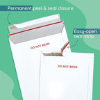 Blue Summit 100 Pack Rigid Mailers 9x12, Heavy Duty 450 GSM Cardboard Envelopes, Do Not Bend Photo Mailers, Cardboard Envelopes for cards, Paper Document, and Magazine