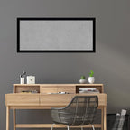 Amanti Art Black Framed Magnetic Board 23x51 Oversize Vision Board for use with Magnets, 100% Metal Sheet to Display Items as Office Decor or for Home Organization in mudroom, Kitchen or Kids Room