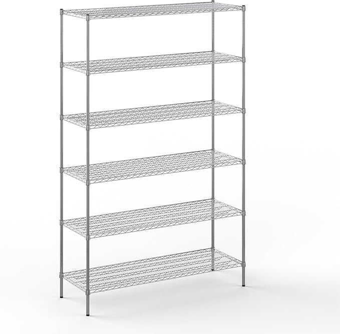 Regal Altair 21" Deep x 60" Wide x 96" Height Wire Shelving Kit | 6-Tier | NSF Commercial Storage Rack Unit