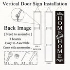Farmhouse Wooden Welcome Sign Stand for Front Door, 47" Rustic Large Home Sweet Home Welcome Sign for front porch, Vertical Tall Xmas Gift Porch Leaner Decor for Outdoor Garden Patio