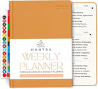 Mantra Planner 2026 Planner, Daily Journal & Gratitude Journal All-In-One with To Do List, Self Care Prompts & Habit Tracker - 7 x 10 - Orange
