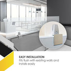 OBEX Acrylic Mounted Large Brackets Quality Desk Privacy Panel & Divider for Your Office Cubicle-Increase Separation & Improve Productivity (Frosted, 18"W X 60"H)