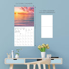 Graphique 2026 Sunsets Wall Calendar | 12” x 12” | Thick Paper | Home & Office Organizer | Large Monthly Grid | 3 Languages & Marked Holidays | 4 Month Preview Page for 2027