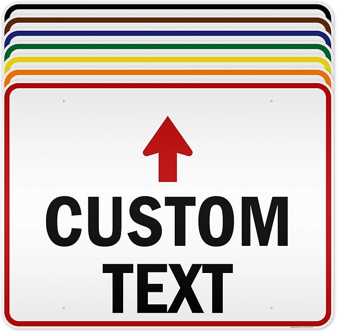 Custom Arrow,Custom Directional Sign, Up Arrow,36x48 Inches, Reflective, Rust Free DiBound, Fade Resistant, Made in USA by My Sign Center