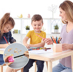 KIDMEN 12 PCS 2 Holes Small Manual Pencil Sharpener with Lid,for Kids,School