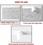 Large Felt Wall Tiles Cork Boards for Office Cubicle, 47"x35" Felt Photos Board Bulletin Tiles Pin Board for Walls Home Decor, Noise Reduction Boards Panels for Notes Memos, 12-Pack, Pink