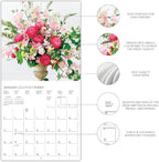 Graphique 2026 Garden Bouquets Wall Calendar | 12” x 12” | Thick Paper | Home & Office Organizer | Large Monthly Grid | 3 Languages & Marked Holidays | 4 Month Preview Page for 2027