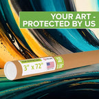 Paclord 3" x 72" Reinforced Kraft Paper Mailing Tube, Pack of 6 Tubes with 12 Caps – Secure USPS Approved Poster Tube – Cardboard Tube for Shipping and Storing Posters, Prints, Artwork, or Documents