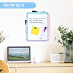 VUSIGN Small White Board Dry Erase, 8.5'' x 11'' Magnetic Dry Erase Board, Mini Whiteboard with Markers for Students, Fridge, Wall, Locker