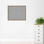 Amanti Art Silver Framed Magnetic Board 34x42 X-Large Vision Board for use with Magnets, 100% Metal Sheet to Display Items as Office Decor or for Home Organization in mudroom, Kitchen or Kids Room