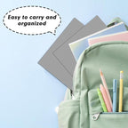 Two Pocket Folders, RAZCC 50 Pack 2 Pocket Folders Fit Letter Size Paper, Paper Folders with Pockets for School Office Business Home (Grey)