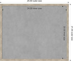 Amanti Art Silver Framed Magnetic Board 21x25 Medium Vision Board for use with Magnets, 100% Metal Sheet to Display Items as Office Decor or for Home Organization in mudroom, Kitchen or Kids Room