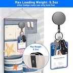 3 Pcs Heavy Duty Badge Reels Retractable Badge Holder, Selizo Metal Retractable Keychain Badge Reel ID with Belt Clip Key Ring for Key Name Card Holder