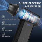 Novyllis Cordless Compressed Air Duster, 150000RPM Super Power Electric Air Duster, 3-Gear Adjustable Mini Air Blower for Computer, Keyboard, Outdoor, House and Car Cleaning