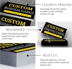 Custom Business Cards Personalized Business Card for Small Business 300gsm Matte Paper Front & Back Sides Printed 3.5" x 2"