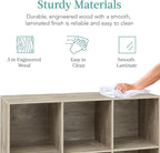 Best Choice Products 6-Cube Storage Organizer, 13.5in Shelf Opening, Bookcase, Display Shelf, Customizable w/ 3 Removable Back Panels – Greige