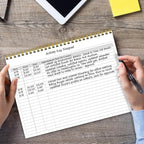 Getvow Activity Log Notepad - Spiral Activity Log Book for Business Work, Undated Weekly To Do List Notepad, Organized Time Spending, Appointment or Contact, 52 Sheets, 100gsm Paper, 8.5" x 11"