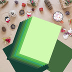 OcePor 80 Sheets Green Cardstock Paper, Colored Printer Paper 8.5 x 11, Thick Construction for Cards Making, Scrapbook，Office Printing, Invitations, Certificates，DIY Crafting 92 lb/250gsm