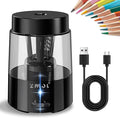 ZMOL Electric Pencil Sharpener, Automatic Pencil Sharpeners Kids, Battery Rechargeable Pencil Sharpeners for Colored Pencils, Auto Stop, Suitable for No.2(6-8mm), School/Home
