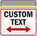 Custom Arrow,Custom Directional Sign, Two Way Arrow,36x48 Inches, Reflective, Rust Free DiBound, Fade Resistant, Made in USA by My Sign Center