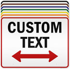 Custom Arrow,Custom Directional Sign, Two Way Arrow,36x48 Inches, Reflective, Rust Free DiBound, Fade Resistant, Made in USA by My Sign Center