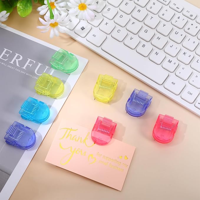 25 Pcs Multicolor Cubicle Clips for Fabric Walls, Cubicle Hooks Cubical Office Accessories for Works, Cork Board Fabric Clips for Hanging Desk Organization Picture Note Memo Office Photos Wall