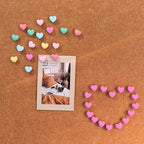 Aoxsie 28pcs Decorative Push Pins Multicolored Heart Thumbtacks Thumb Tacks for Bulletin Cork Boards Office Organization Home