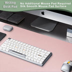 Boutilon Leather Desk Pad Protector,Non-Slip Mouse Pad,Laptop Desk Pad,Office Mouse Mat,Waterproof Leather Desk Blotter,Desk Writing Pad for Office and Home (XXXL-Pink,47"x 24")